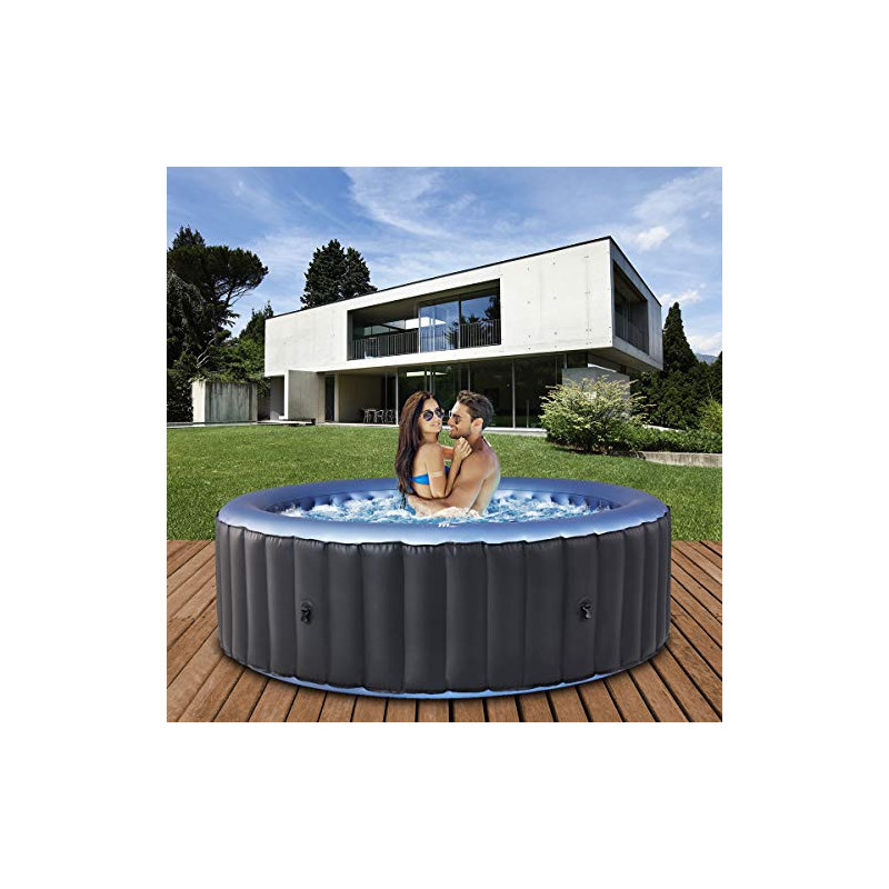 Miweba MSpa aufblasbarer Whirlpool Outdoor Bergen C-BE061 | Rund ⌀ 204.0 cm - 6 Personen Spa Pool aufblasbar - UV-C Reinigung Miweba MSpa aufblasbarer Whirlpool Outdoor Bergen C-BE061 | Rund ⌀ 204.0 cm - 6 Personen Spa Pool aufblasbar - UV-C Reinigung