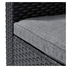 Koll Living Garden Sessel, 2 Stück, 65 x 74 x 63 cm  B x H x T  - naturgetreue Rattanoptik - mit ergonomisch geformten Rücken