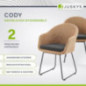 Juskys Rattan Korbsessel Cody 2er Set mit Kissen - Indoor & Outdoor Rattanstühle - Korbstuhl bis 100 kg belastbar - Korbstühl Juskys Rattan Korbsessel Cody 2er Set mit Kissen - Indoor & Outdoor Rattanstühle - Korbstuhl bis 100 kg belastbar - Korbstühl