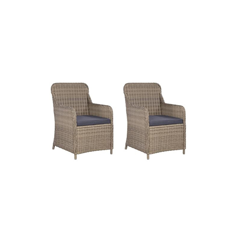 vidaXL 2X Gartensessel Poly Rattan Gartenstuhl Sessel Stuhl Stühle Gartenmöbel vidaXL 2X Gartensessel Poly Rattan Gartenstuhl Sessel Stuhl Stühle Gartenmöbel