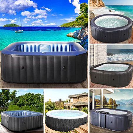 BRAST® Whirlpool aufblasbar MSpa | 2-8 Personen | viele Modelle rund und eckig | Ø 125-224cm | In-Outdoor Pool | TÜV | bis zu