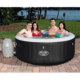 Bestway Lay-Z-Spa Miami AirJet aufblasbarer Whirlpool für bis zu 4 Personen, rund, 180x66 cm