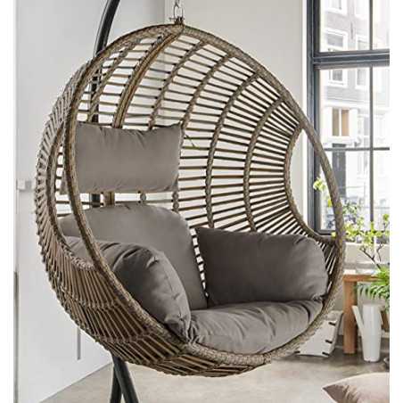 Destiny Coco Deluxe II Hängesessel Polyrattan Hängekorb Hängestuhl