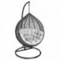 Dynamic24 Korb Hängesessel + Kissen + Gestell Hängestuhl Lounge Hängekorb Schaukel Sessel Dynamic24 Korb Hängesessel + Kissen + Gestell Hängestuhl Lounge Hängekorb Schaukel Sessel