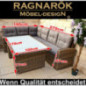 Ragnarök-Möbeldesign DEUTSCHE Marke - EIGNENE Produktion 8 Jahre GARANTIE auf UV-Beständigkeit PolyRattan Gartenmöbel Tisch +